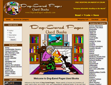 Tablet Screenshot of dogearedpagesusedbooks.com